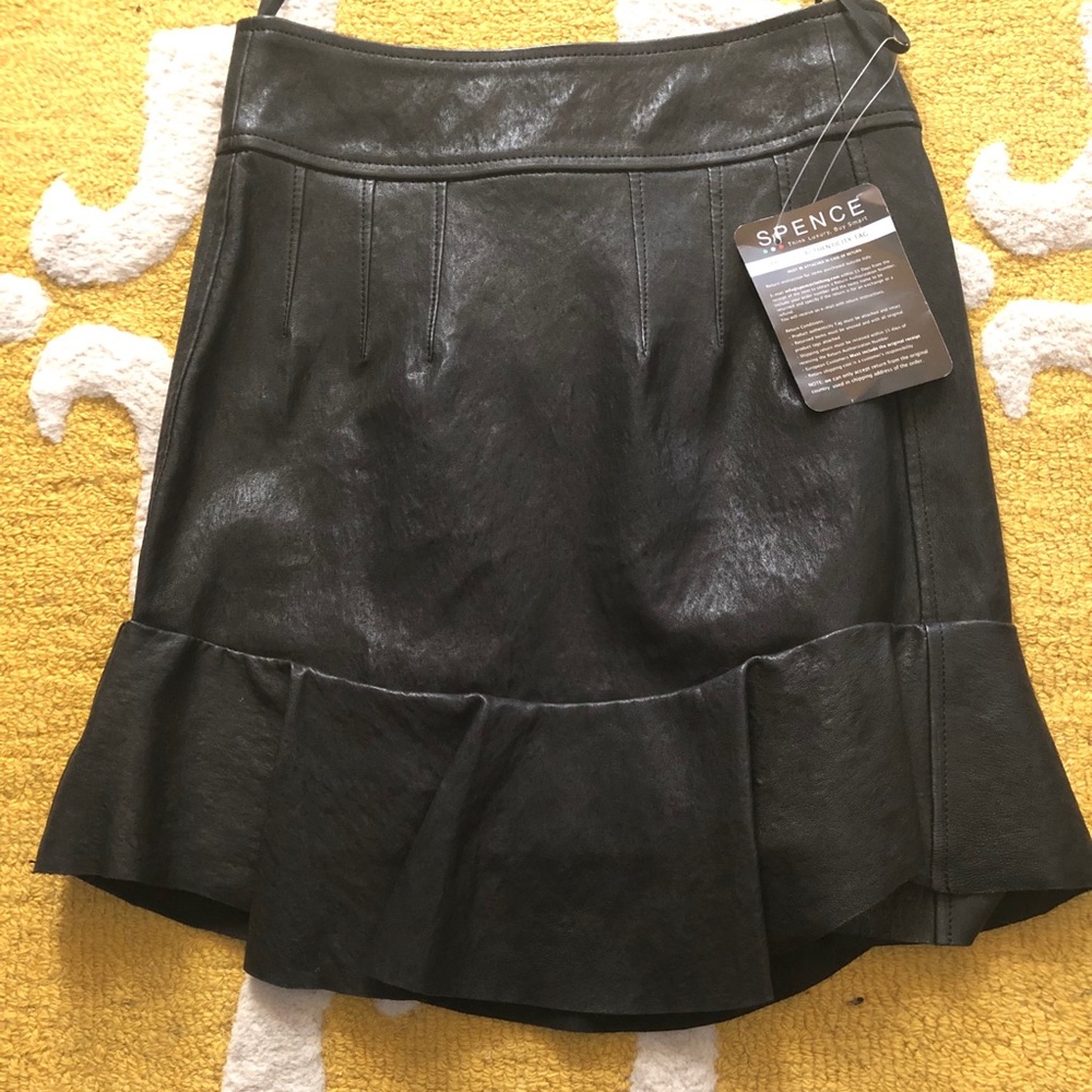 Isabelle Marant flounce leather skirt